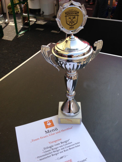 Pokal 3. Platz Burger 2013