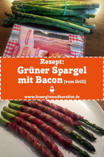 Rezept: Grüner Spargel mit Bacon vom Grill