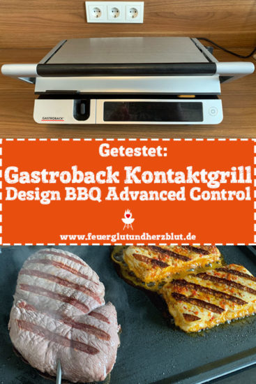 Kontaktgrill Gastroback Design BBQ Feuer, Test Glut › Herzblut und Control Advanced im